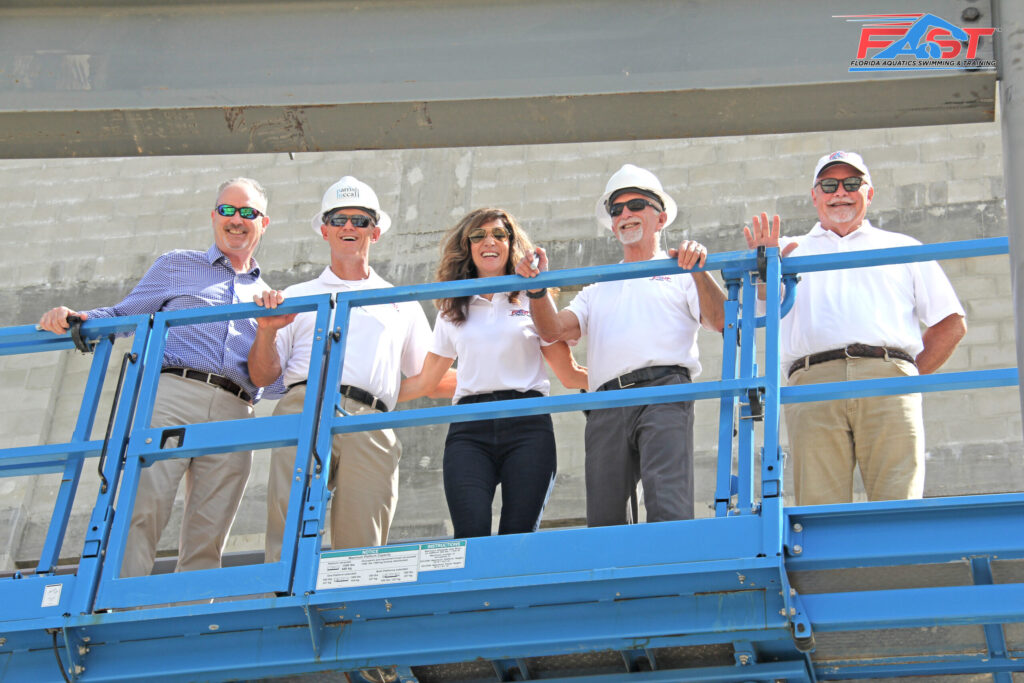 Florida Aquatics Swimming and Training (FAST) Celebrates Topping Out Facility Event