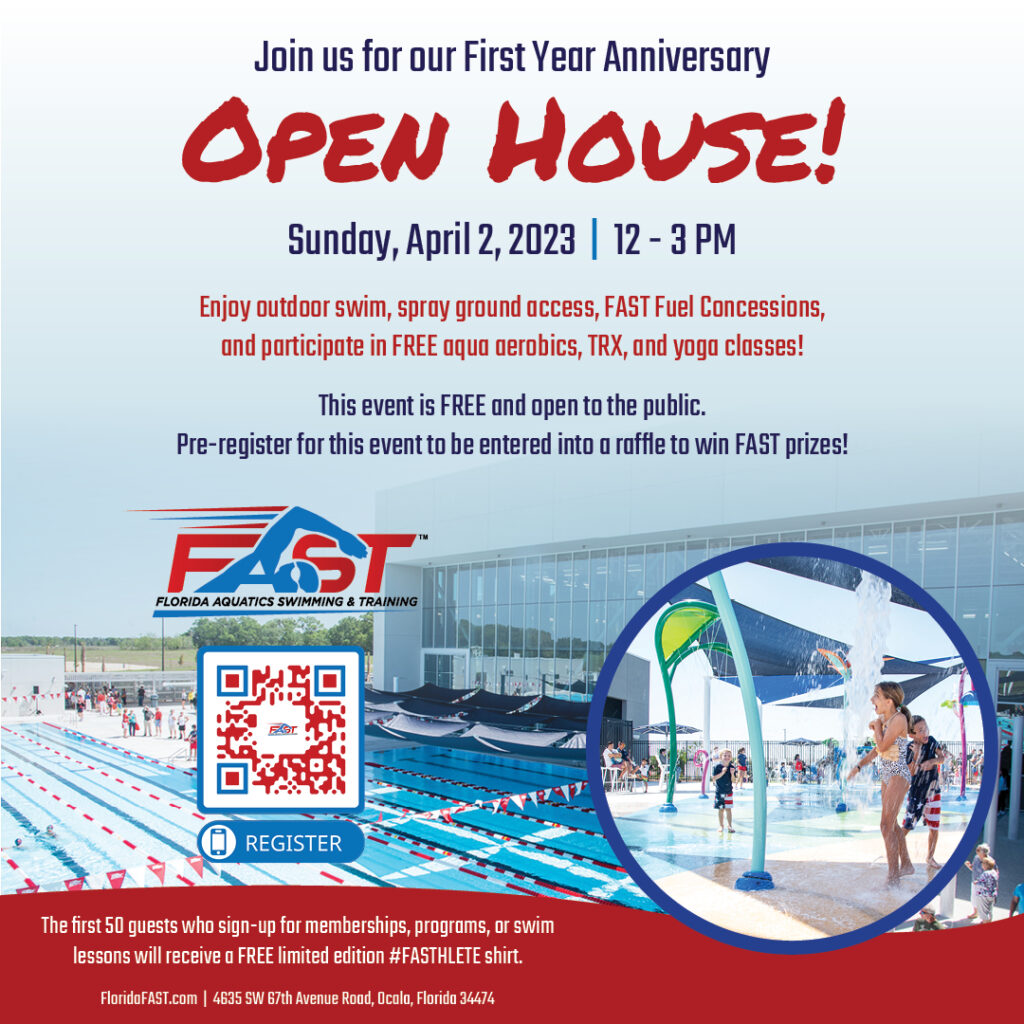 Florida Aquatics Swimming & Training (FAST) First Year Anniversary Open House